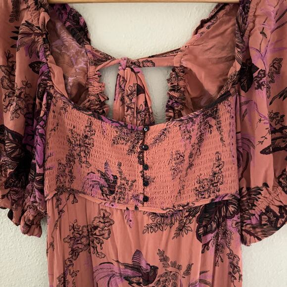 Anthropologie puff-sleeved midi dress in XS - Picture 6 of 12